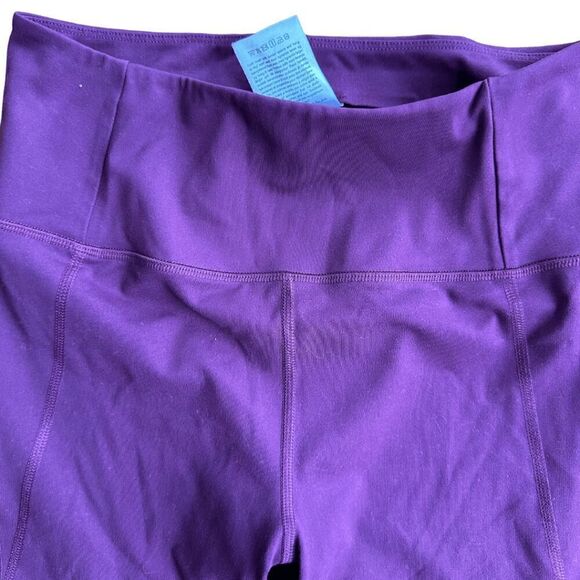 Girlfriend Collective Womens Purple High Waist Fitted Athletic Leggings Medium - Picture 6 of 6